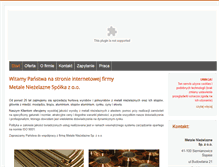 Tablet Screenshot of metaleniezelazne.com.pl